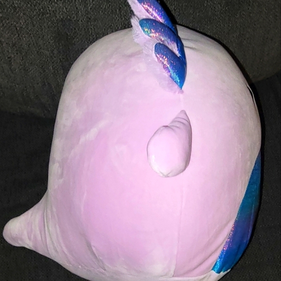 MONICA THE PURPLE AXOLOTL 14" SQUISHMALLOW PURPLE W RAINBOW BELLY MINT CONDITION - Picture 2 of 8